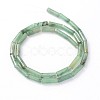 Column Natural Green Aventurine Beads Strands G-N0153-58-2