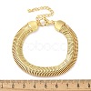 Brass Herringbone Chains Bracelets BJEW-S158-14G-5