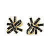 Bowknot Brass Micro Pave Cubic Zirconia Stud Earrings for Women EJEW-Q391-28G-01-1