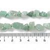 Raw Rough Natural Green Aventurine Beads Strands G-B065-C18-5