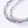 Electroplate Glass Faceted Rondelle Beads Strands EGLA-D020-3x2mm-15-3