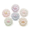 Luminous UV Plating Rainbow Iridescent Acrylic European Beads PACR-E002-05-2