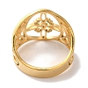304 Stainless Steel Hollow Witch Knot Wide Finger Rings for Women AJEW-U005-02G-3
