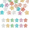 20Pcs UV Plating Transparent Acrylic Beads OACR-TA0001-67-1