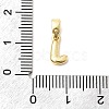 Brass Letter Charms KK-G554-22G-J-3