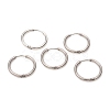 Tarnish Resistant 201 Stainless Steel Huggie Hoop Earrings LS-EJEW-L250-01K-P-1