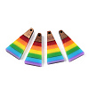 Opaque Resin & Walnut Pendants RESI-TAC0026-05A-1