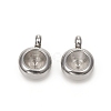 Tarnish Resistant 201 Stainless Steel Pendant Rhinestone Settings STAS-G224-27P-2