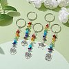 Tree of Life Tibetan Style Alloy Pendant Keychains KEYC-JKC00689-2