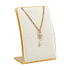 Stainless Steel Cambered Back Single Necklace Display Stands ODIS-WH0099-220C-1