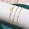 2MM Brass Cable Chain Necklaces NJEW-G183-03G-02-3