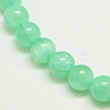 Dyed Natural Green Jade Beads Strands X-JBS053-4MM-27-1