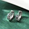Brass Micro Pave Colorful Cubic Zirconia Hoop Earrings EJEW-S277-09P-B-1