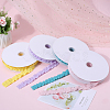 20 Yards Ruffled Polyester Elastic Lace Trim EW-WH0018-01B-7