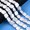 Baroque Natural Nucleated Pearl Keshi Pearl Beads Strands PEAR-S020-K09-2-2