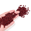 6/0 Opaque Colours Round Glass Seed Beads X-SEED-A010-4mm-45B-5