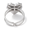 Ion Plating(IP) 304 Stainless Steel Ring RJEW-B059-04P-4