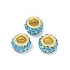Alloy Rhinestone Clay Pave Beads ALRI-D300-04G-09-1