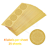 Plastic Self Adhesive Gold Foil Embossed Stickers DIY-WH0211-016-3
