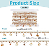 5yards Cotton Thread & Shell Beaded Trim Ribbon OCOR-CY0003-94B-2