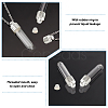 12Pcs 2 Style Clear Glass Tube Wish Bottle Pendants FIND-PH0017-07-4