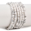 Natural Howlite Beads Strands G-G345-C01-2x4mm-2