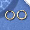 Ion Plating(IP) 304 Stainless Steel Huggie Hoop Earrings LS-EJEW-F111A-14mm-G-4