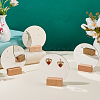 4 Bags Round Acrylic Couple Earring Display Stands EDIS-SC0001-17A-4