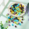 120Pcs 6 Colors Opaque Acrylic European Beads SACR-TA0001-24-5