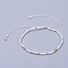 Adjustable Nylon Thread Braided Beads Bracelets BJEW-JB04374-2