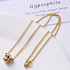 PVD Vacuum Plating 304 Stainless Steel Cable Chain Necklace NJEW-S420-008A-G-5
