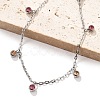 304 Stainless Steel Rhinestone Bracelets BJEW-Q038-10P-2