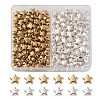 200Pcs 2 Colors CCB Plastic Beads CCB-YW0001-13-1