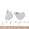 Tarnish Resistant 201 Stainless Steel Stamping Blank Tag Charms STAS-S105-T618-1-4