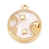 Alloy Enamel Pendants X1-ENAM-T021-03C-1