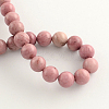 Natural Rhodonite Beads Strands X-G-R257-8mm-2