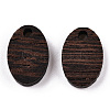 Natural Wenge Wood Pendants WOOD-T023-85B-01-2