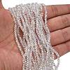 Electroplate Glass Beads Strands GL-CBAA615-02E-1