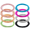 80Pcs 8 Colors Spring Bracelets TWIR-PH0001-12-1