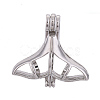 Brass Locket Pendants KK-T024-83P-2