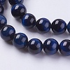 Natural Tiger Eye Beads Strands G-G544-8mm-04-3