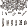 60Pcs 6 Styles Tibetan Style Alloy Tube Beads FIND-ME0001-47-1