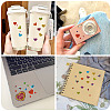 Heart Plastic Stickers DIY-TADJ0002-006B-7