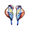 2Pcs Transparent Epoxy Resin Pendants RESI-A044-03B-1