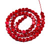 Spray Painted Natural Freshwater Shell Beads Strands SHEL-N026-69A-3
