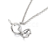 Brass Pendant Necklaces NJEW-P299-A08-P-2