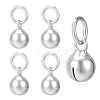 5Pcs Sterling Silver Pendants STER-BC0001-97-1