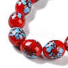 Handmade Lampwork Beads Strands LAMP-Q036-08D-3