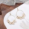 Natural Wooden European Beads WOOD-OC0001-42A-6