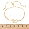 Adjustable Brass Shell Slider Bracelets BJEW-L699-01G-5